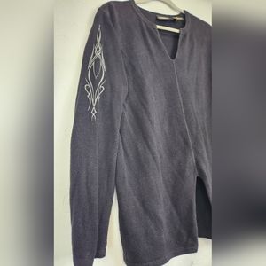 Harley Davidson‎ Oversized Black Knit Sweater Size Women’s M